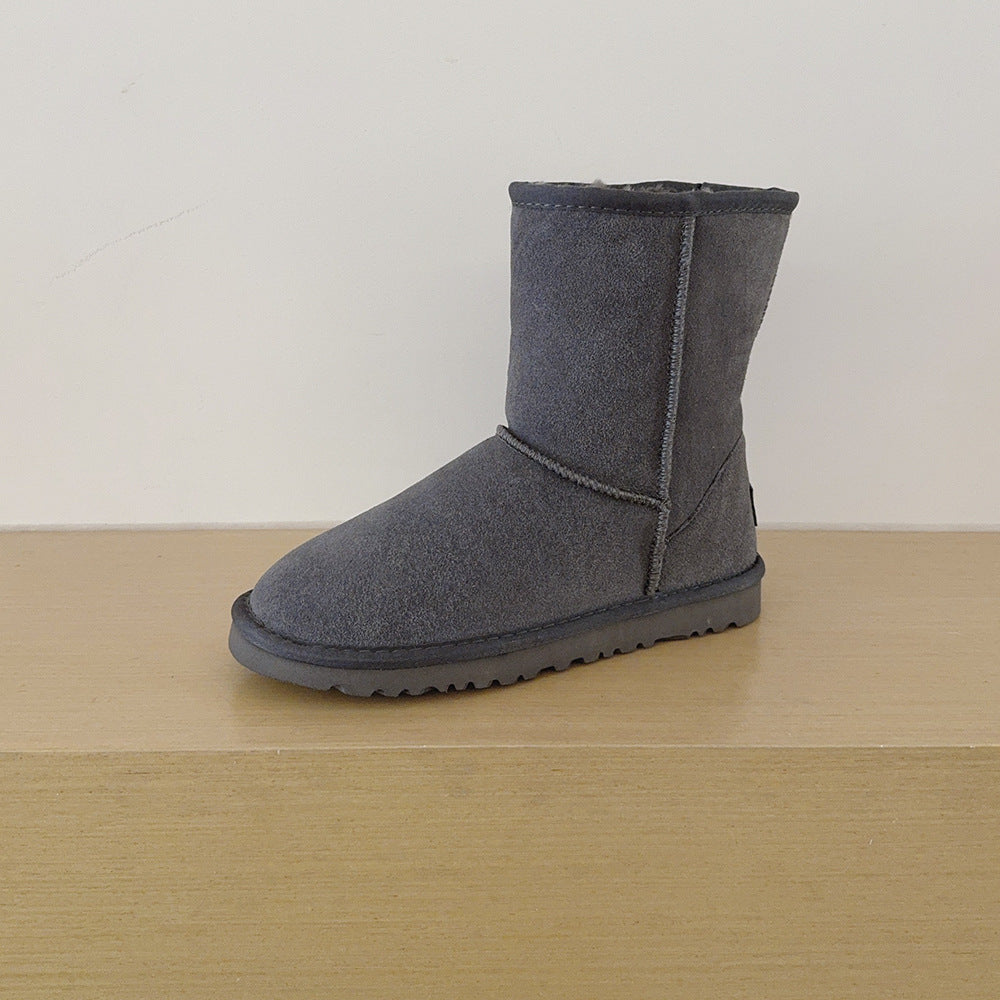 Women's Plus Size Classic Length High Top Genuine Veet For Warmth Women's Snow Boots