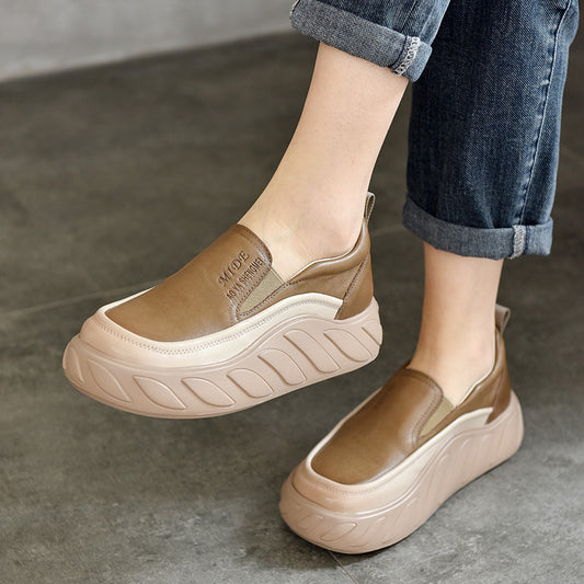 Women's Price Genuine Pumps Light Platform Lazy Casual Shoes