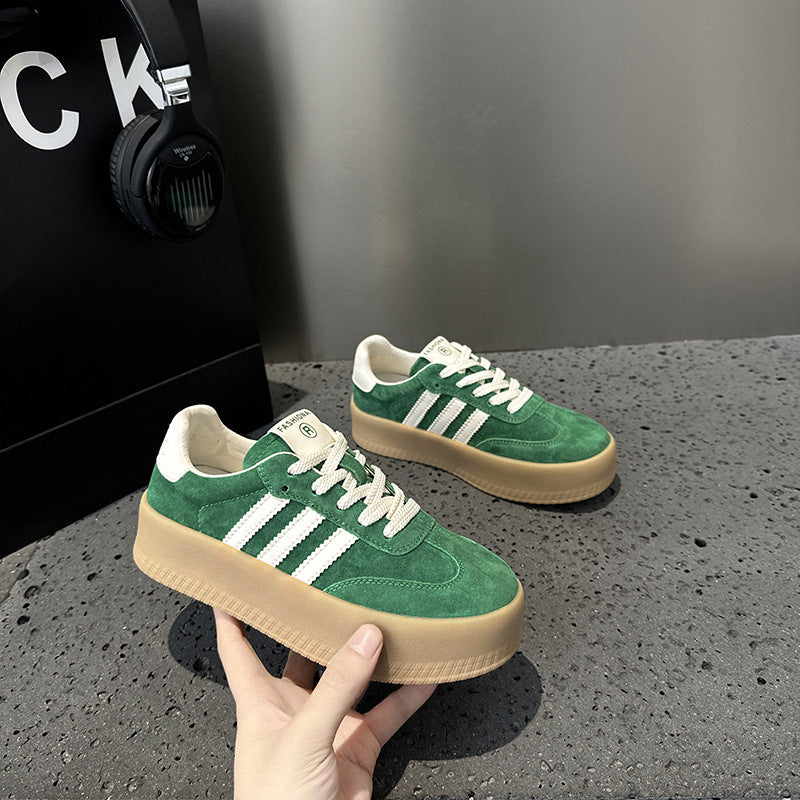 Women's Thick-soled German Training Korean Color Matching Breathable Fashion Women's Casual Shoes
