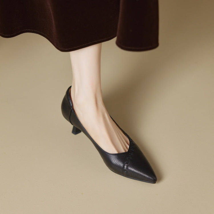 Pointed Toe Pumps Autumn Shallow Mouth Women's Fashion Shoes