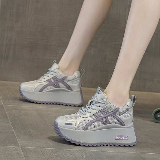 Women's Dad Platform Height Increasing Insole Mesh Breathable Women's Shoes