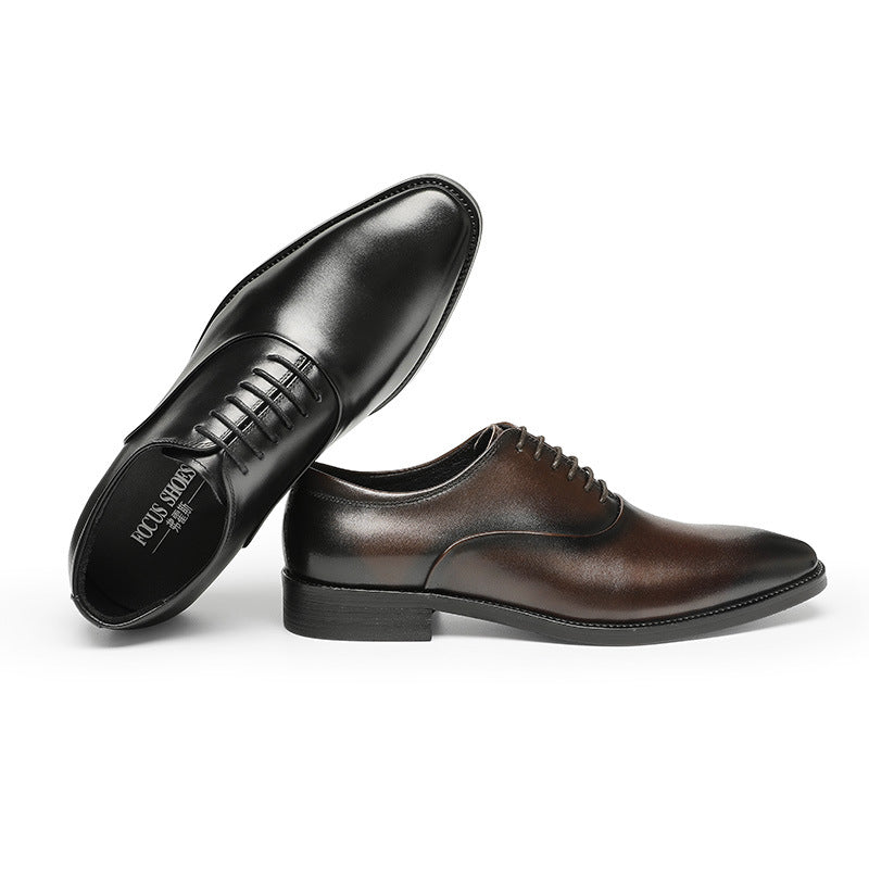 Men's Formal Wear British Style Brogue Top Leather Shoes