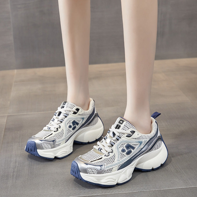 Women's Spring Live Broadcast Korean Platform Muffin Sneakers