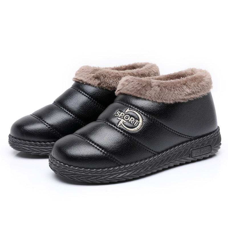 Women's Cotton Fleece-lined Thickened Mother Warmth Retention Women's Shoes