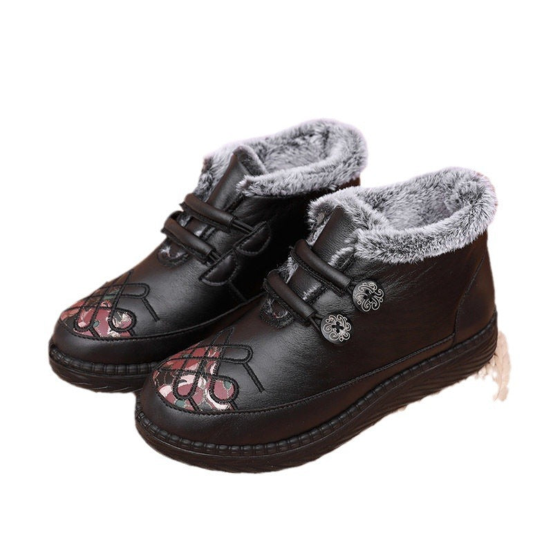 Women's Winter Warm Veet Padded Thickened Old Cloth Women's Shoes