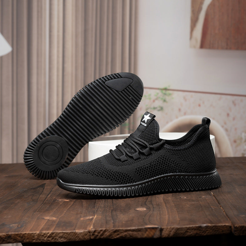 Men's Breathable Mesh Surface Deodorant Trendy Hollow Sneakers