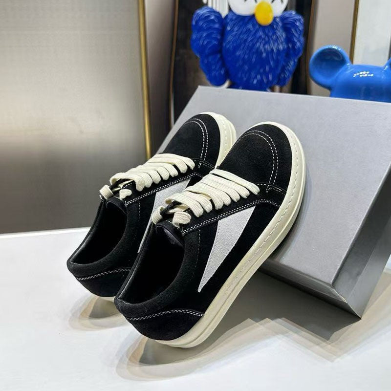 Men's & Women's Inverted Triangle Fashionable German Training Couple Warped Head Minimalist Sneakers