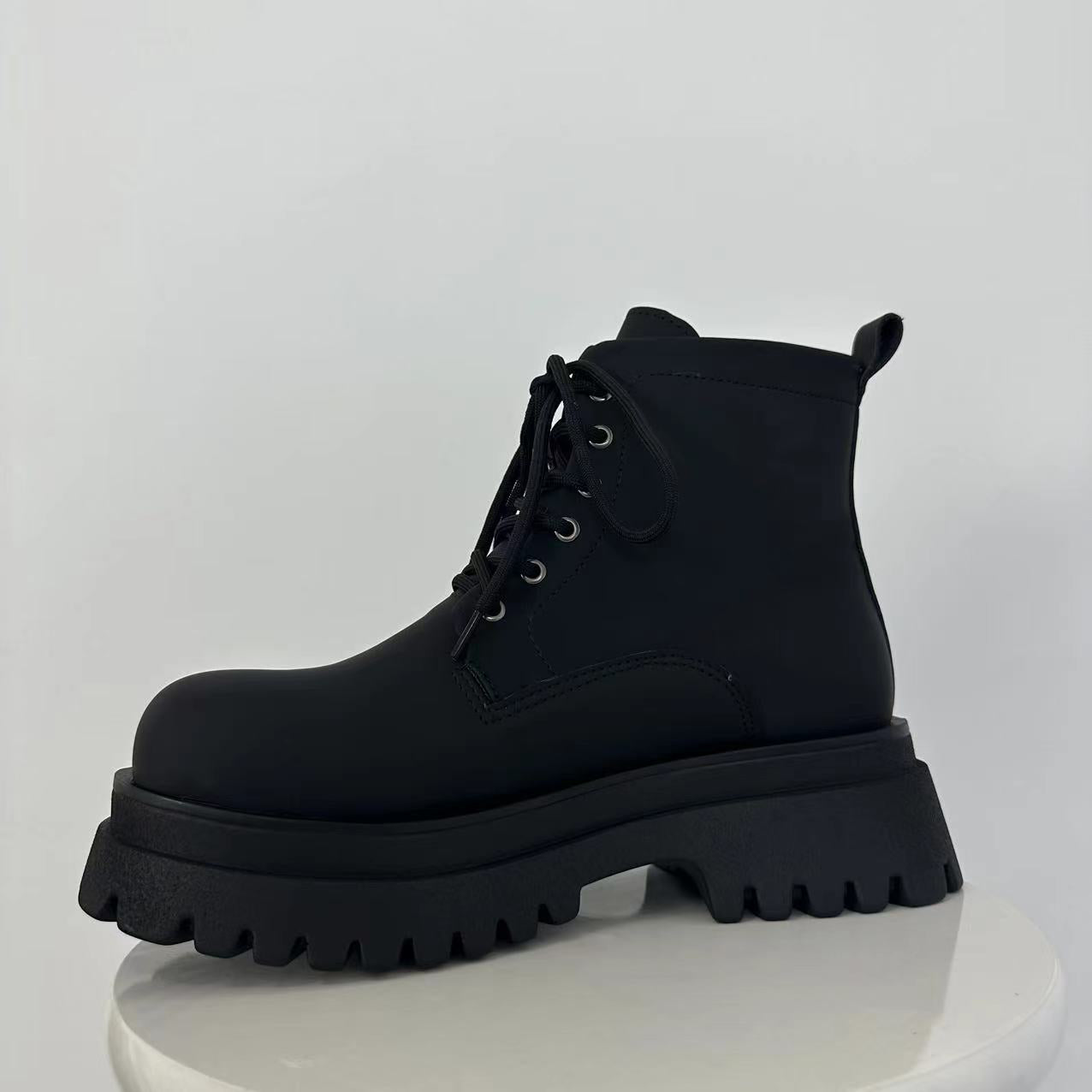 Women's & Men's Big Toe Ankle British Style Lace Boots