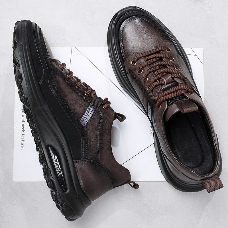 Men's First Layer Calf Autumn Genuine Lightweight Sneakers
