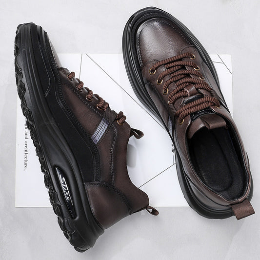 Men's First Layer Calf Autumn Genuine Lightweight Sneakers