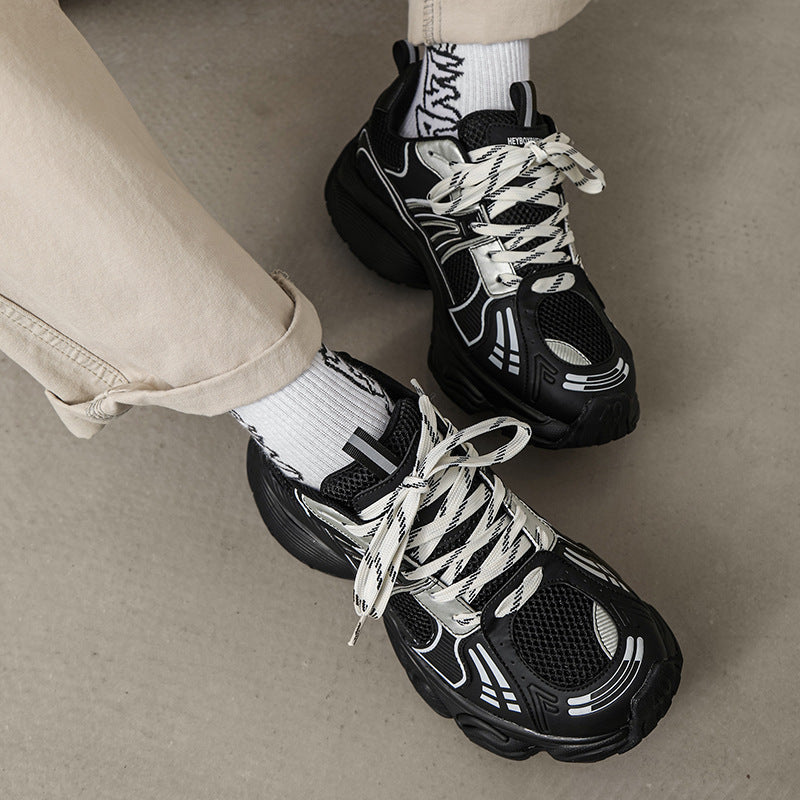 Women's & Men's Dad Summer Breathable Mesh Height Increasing Sneakers