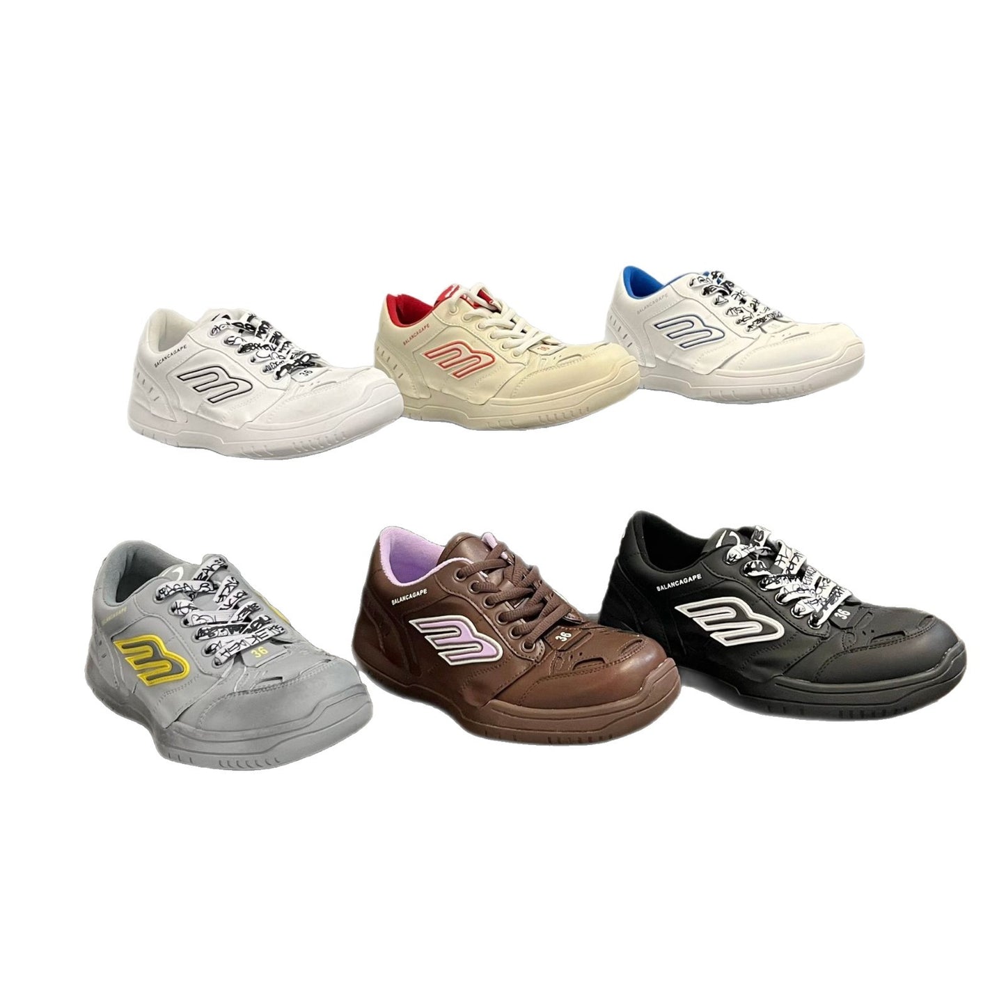 Women's & Men's Thick Sole Increased Lace Up Versatile Women's Sports Shoes