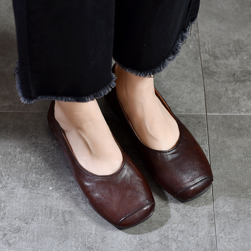 Women's Low-cut Pumps Soft Soled Flats Grandma Spring Women's Fashion Shoes