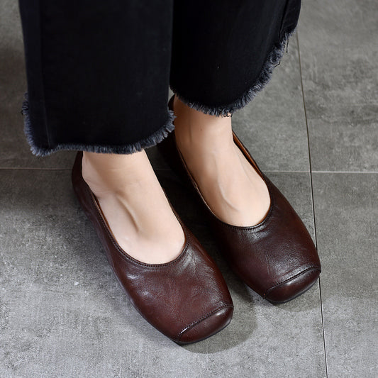 Women's Low-cut Pumps Soft Soled Flats Grandma Spring Women's Fashion Shoes