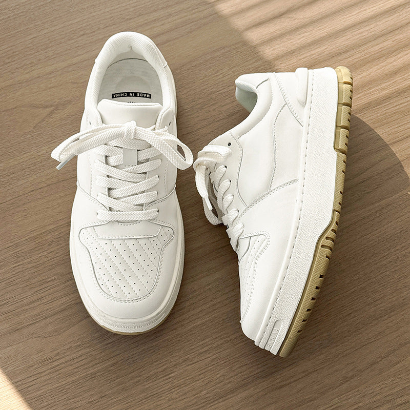 Men's White Platform Sports Leisure Fashion Hight Men's Board Shoes
