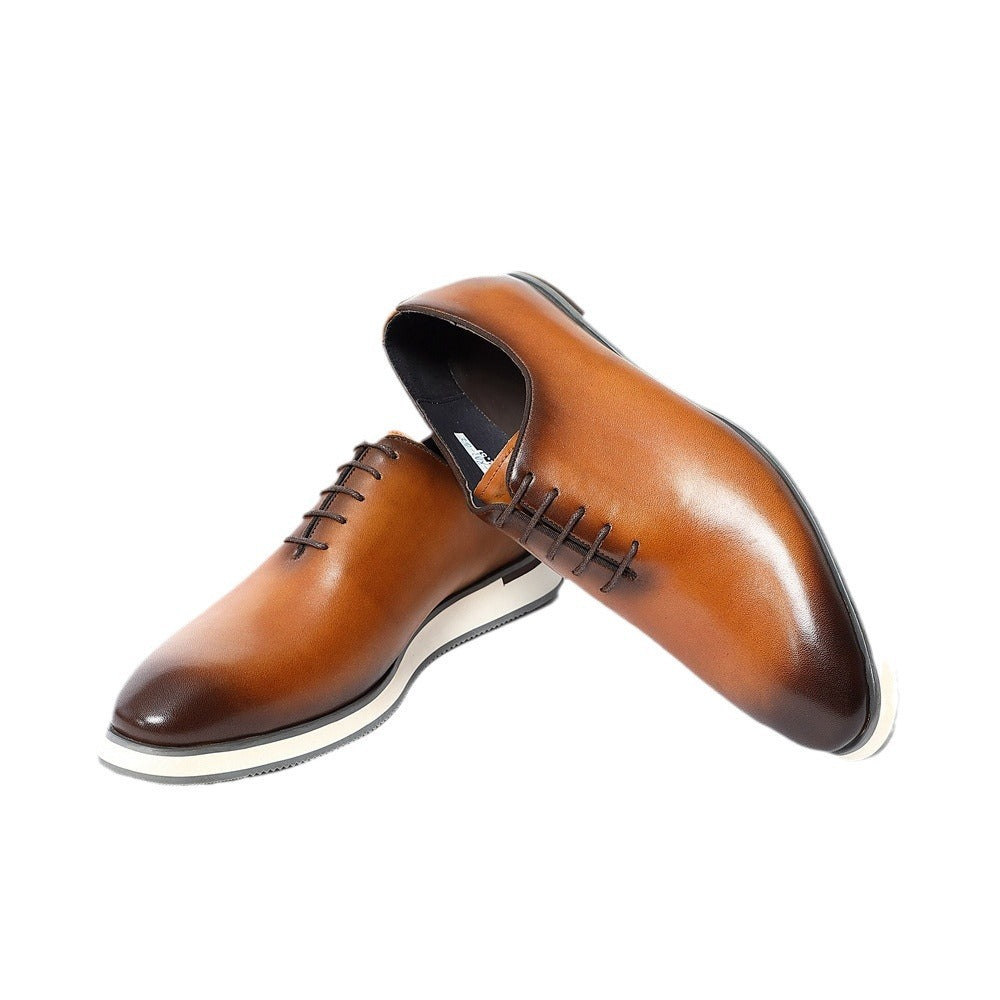 Men's Handmade Oxford Business Top Layer Cowhide Men's Shoes