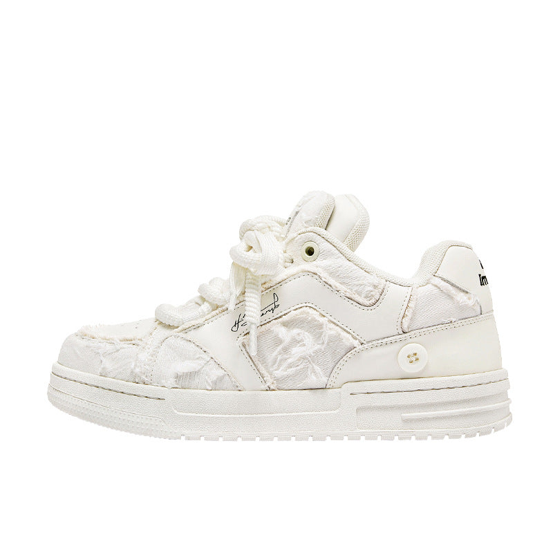 Women's & Men's Aesthetic Series National Fashion White Trendy Women's Shoes