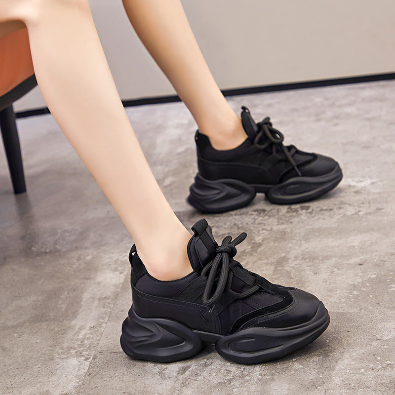 Women's Genuine Elevator Platform Dad Trendy Autumn Women's Casual Shoes