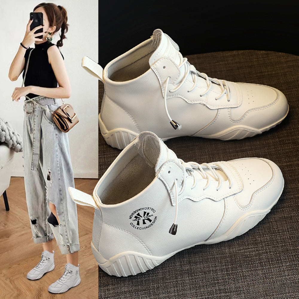 Women's Fashion High Top White Summer Soft Bottom Running Women's Casual Shoes