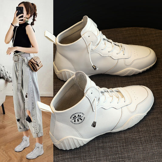 Women's Fashion High Top White Summer Soft Bottom Running Women's Casual Shoes