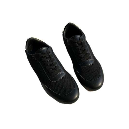 Solid Color Stitching Mesh Style For Sports Fashion Women's Casual Shoes