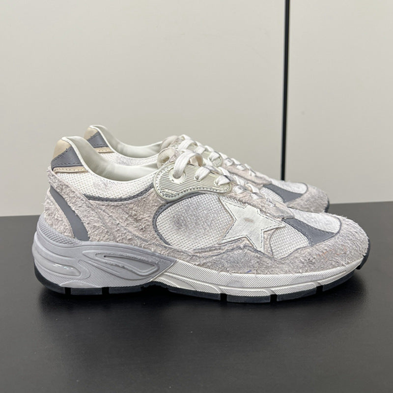 Goose Couple Mesh Distressed Retro Dirty Thick Women's Sports Shoes