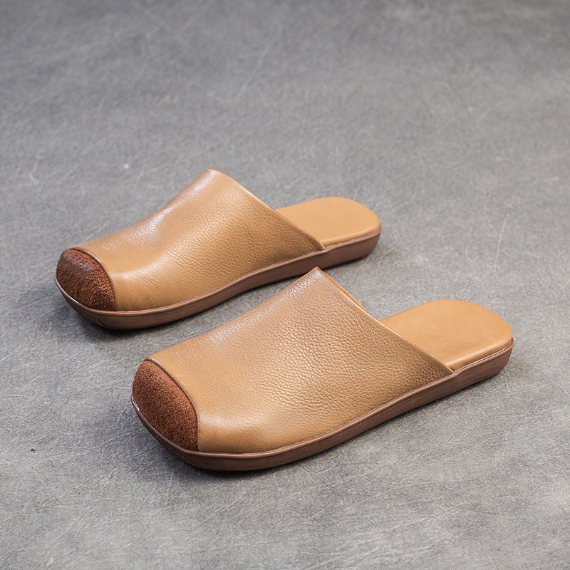 Women's Toe Box For Outdoors Square Artistic Slippers