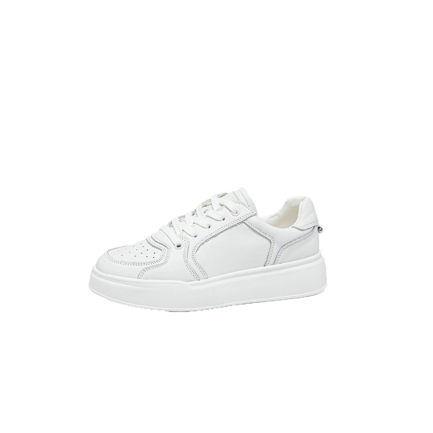 Top Layer Cowhide Easy Wear Plus Size Board Flat Women's Casual Shoes