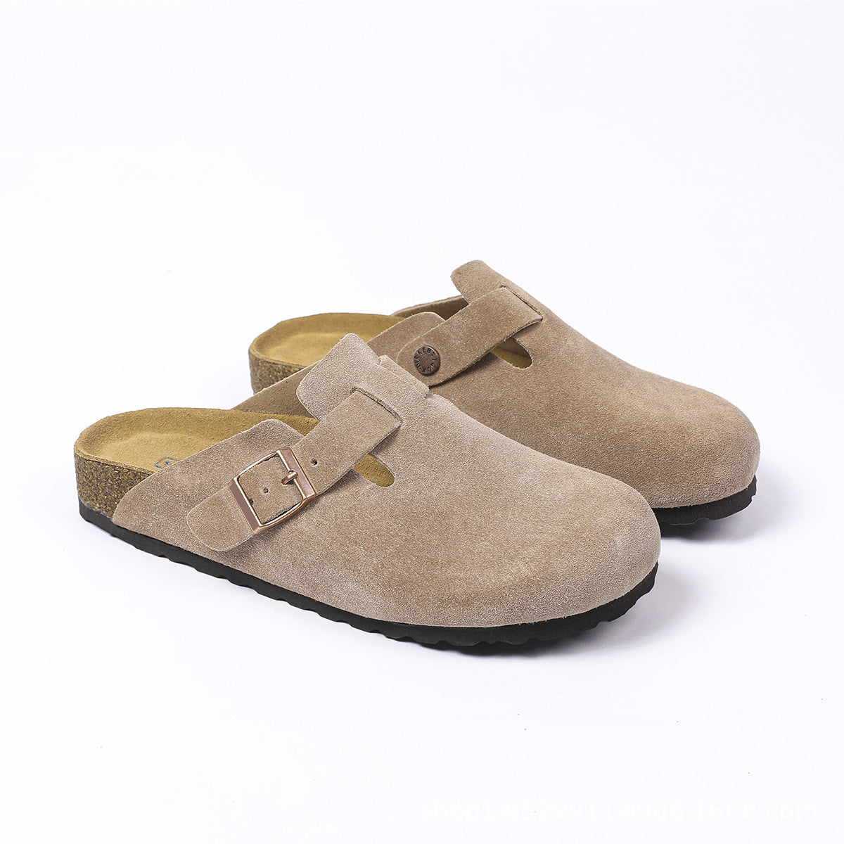 Women's & Men's Genuine Outdoor Leisure Pump Retro Half Platform Sandals
