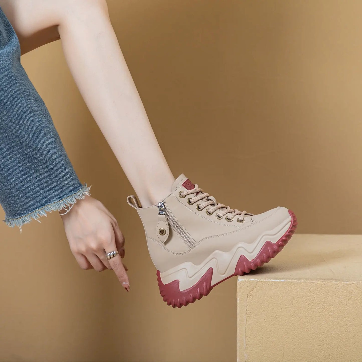 Women's Small Elevator Wild Fashion Platform Dad Women's Sports Shoes