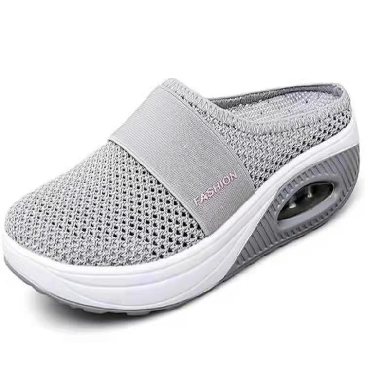 Women's Plus Size Closed Toe Half Mesh Women's Shoes