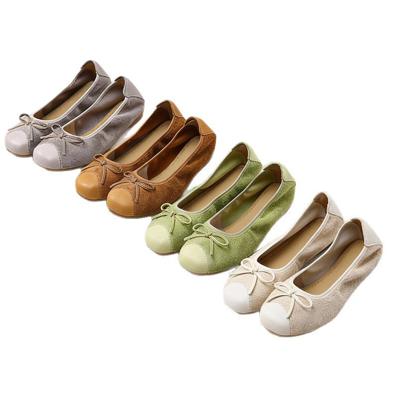 Women's Slip-on Genuine Shallow Mouth Pumps Soft Women's Casual Shoes