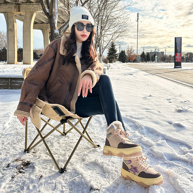 Women's Genuine Winter Thick Fleece Thermal Plus Snow Boots