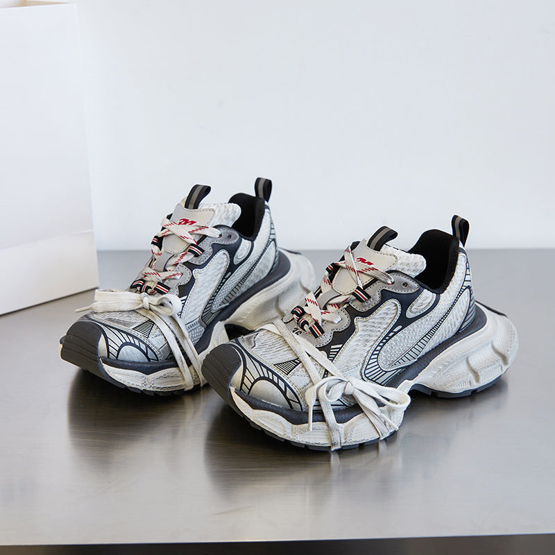 Women's & Men's Paris Retro Daddy Clunky Couple Ninth Generation Sneakers