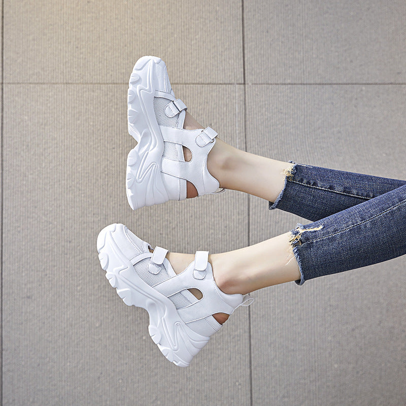Women's Toe For Outdoors Height Increasing Insole Sandals