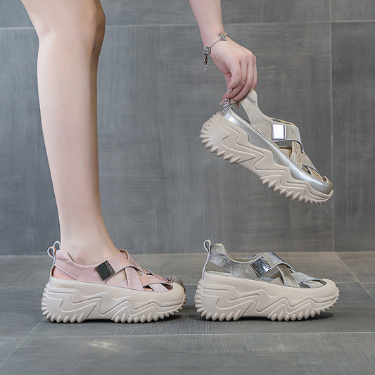 Women's Thick Bottom Toe Cap Summer Outdoor Sandals