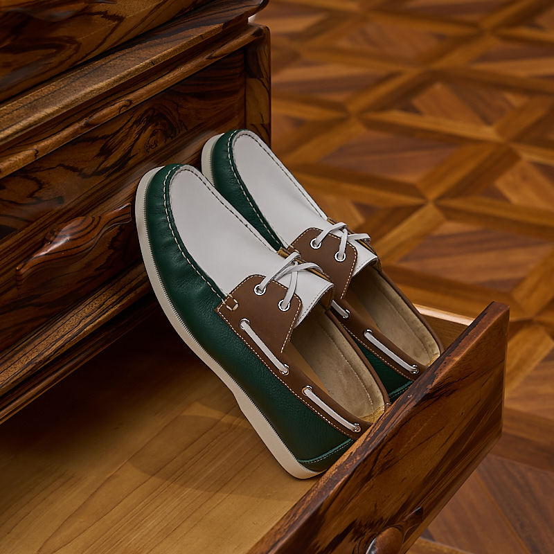 Men's Retro Color Matching Handmade Stitching British Style Summer Breathable One Loafers/doug Shoes