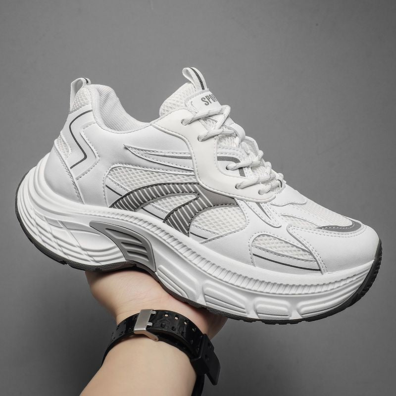 Men's Height Increasing Insole Fashion Versatile Mesh Breathable Platform Men's Sports Shoes