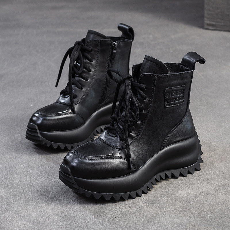 Women's & Men's Dong Fleece-lined Warm Slugged Bottom Platform Men's Shoes