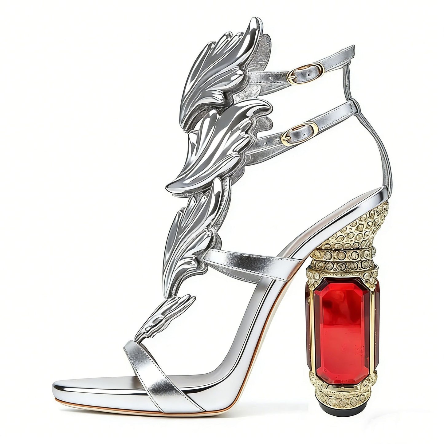 New Women's Runway Leaves Summer Roman Women's Fashion Shoes