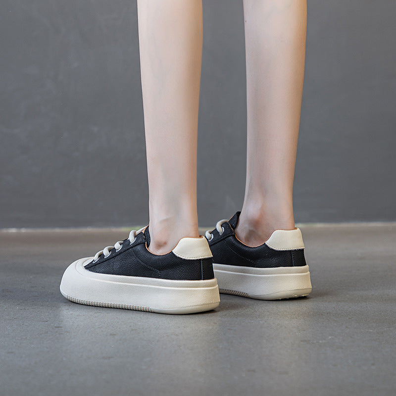 Women's Platform Authentic British Style Retro Flat Women's Shoes