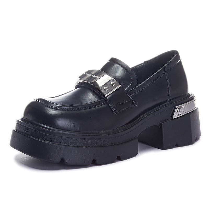 Women's British Style Elevator Wild Retro Muffin Casual Shoes