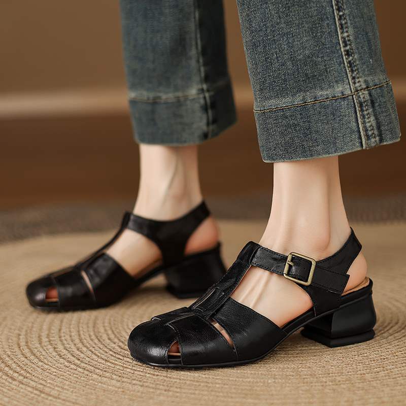 Women's Super Comfortable Soft Sheepskin Roman Summer Not Platform Sandals