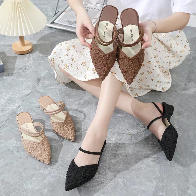 Women's Waterproof Two-way Wear Wedge Plastic Summer Fashion Sandals