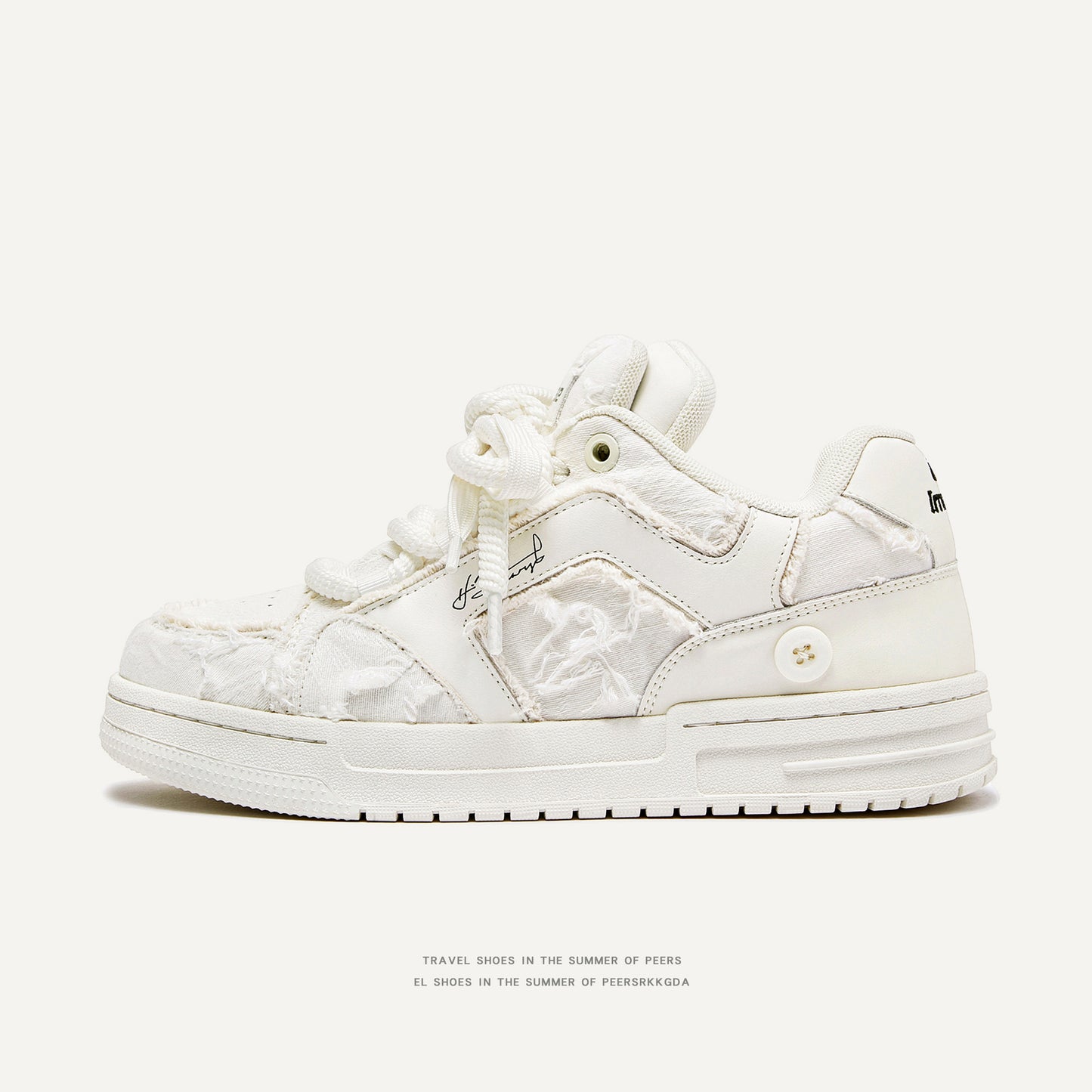 Women's & Men's Aesthetic Series National Fashion White Trendy Women's Shoes