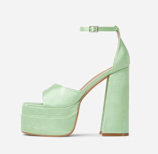 Women's Toe Waterproof Platform Super High Model Sandals