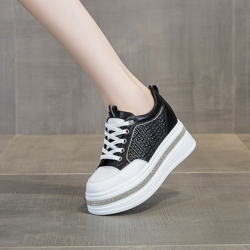 Bottom Beads Background Rhinestone Heightened Easy Women's Casual Shoes