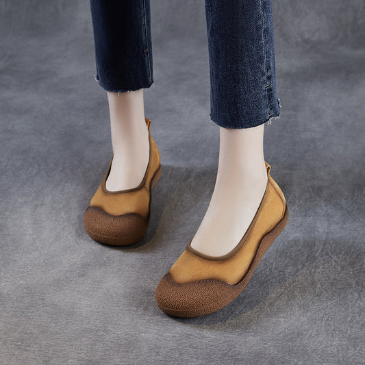 Women's Genuine Artistic Flat Low-cut Soft Bottom Casual Shoes