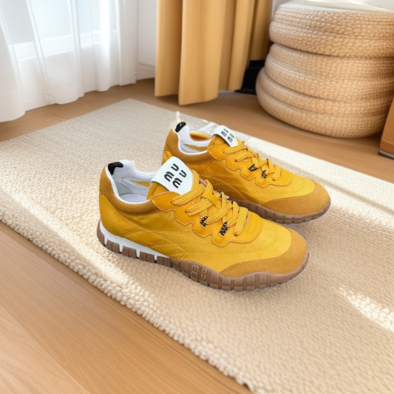 Fashion Women's Round Head Lace Up Women's Sports Shoes