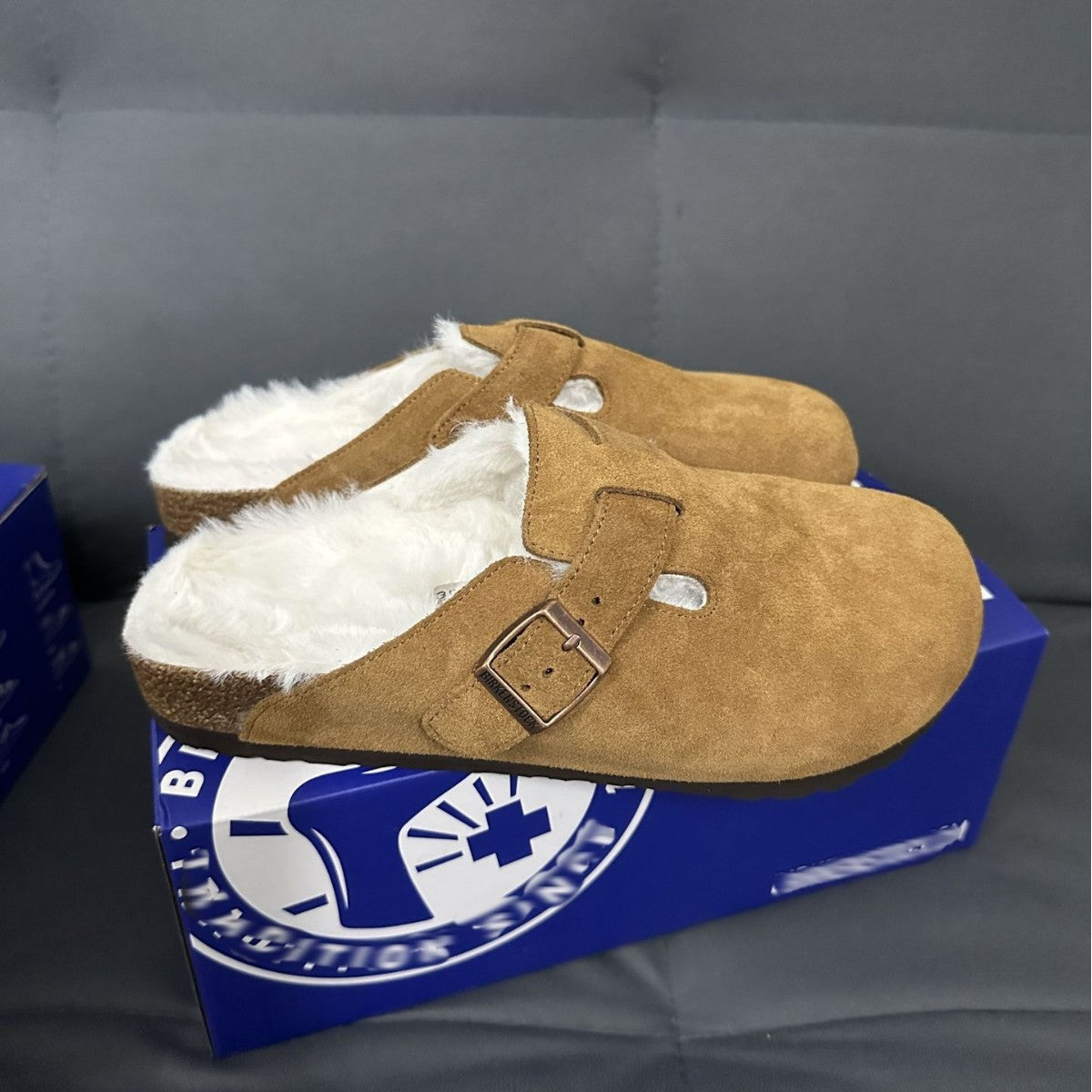 Women's & Men's Fleece-lined Genuine Cork Thick Bottom Outdoor Thick-soles Slippers